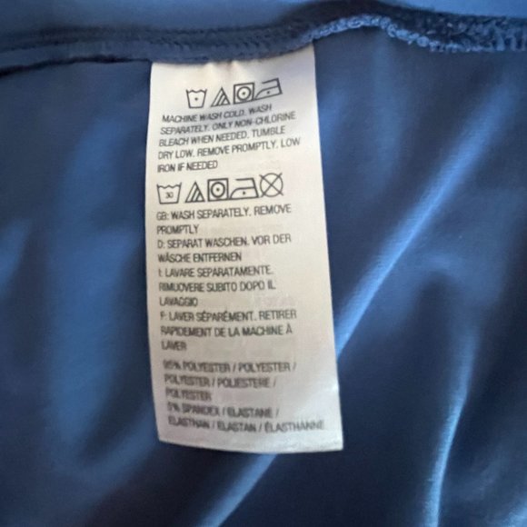 Susan Graver blue Capri Dress Pants with Ties at Bottom NWOT SZ 2XP - Picture 5 of 6